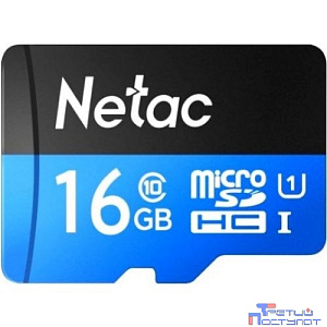 Micro SecureDigital 16GB Netac microSDHC Class10 NT02P500STN-016G-S P500
