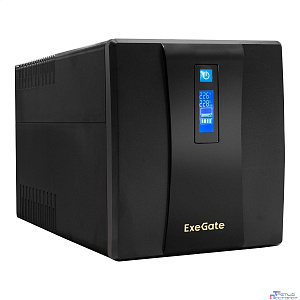 Exegate EP285495RUS ИБП ExeGate SpecialPro Smart LLB-1200.LCD.AVR.EURO.RJ <1200VA/750W, LCD, AVR, 4 евророзетки, RJ45/11, Black>