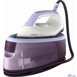 Парогенератор Philips/ Парогенератор Philips, мощность 2400 Вт, объем 1.4 л , подача пара 120 г/мин, паровой удар 350 г/мин, вертикальное отпаривание, цвет фиолетовый