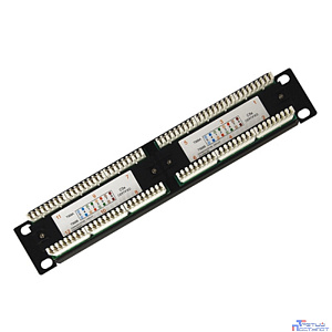 Rexant (04-0025) Панель коммутационная 10", 1U, 12 портов UTP, RJ-45, CAT 5e