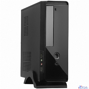 Exegate EX268699RUS Корпус MiniITX Exegate MI-209 Black, miniITX/mATX, <M350, 80mm>, 2*USB, Audio