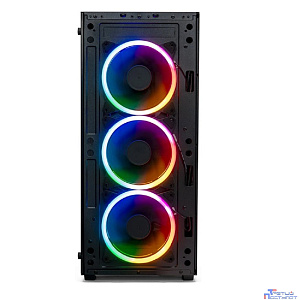 XASTRA Корпус A300 4FRGB  Black ATX/Mesh/ full-size TG / 4x120mm FR120-FRGB fans/ A300-4FR12F