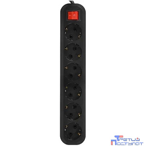 5bites SP6B-350 Сетевой фильтр 6S / 3*1.5MM2 / 16A / ABS / 5M / BLACK