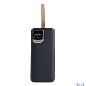 Perfeo Powerbank Atomic Age 30000 mAh/LED дисплей/PD + QC 3.0/Type-C/2 USB/Выход: 5A, max 22.5WBlack (PF_E1478)