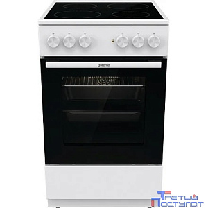 Плита Электрическая Gorenje Essential GEC5A41WG белый/черный стеклокерамика