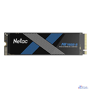 Твердотельный накопитель Netac NV7000Q 2Tb [NT01NV7000Q-2T0-E4X] M.2 2280, PCI-E 4.0 x4, 3D NAND, 7100/6200MBs, NVMe 1.4, 1280TBW, с радиатором
