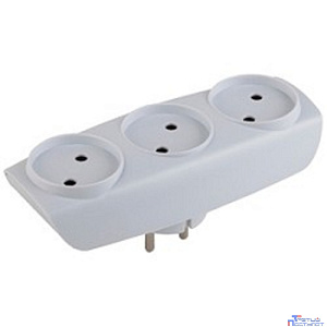 ЭРА C0045527 Разветвитель SP-3-W белый 3гн, без заземл.