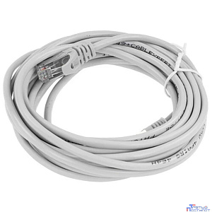 Патч-корд PP22-5m 1000G FTP 4 пары cat5E CCA molded 5м серый RJ-45 (m)-RJ-45 (m)