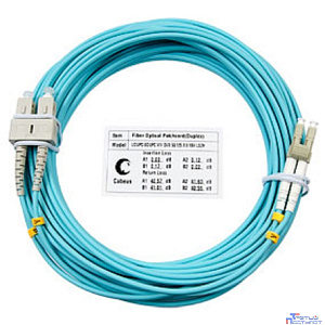 CABEUS FOP-50-LC-SC-10M ШНУР ОПТИЧЕСКИЙ DUPLEX LC-SC 50/125 MM OM3 10М LSZH