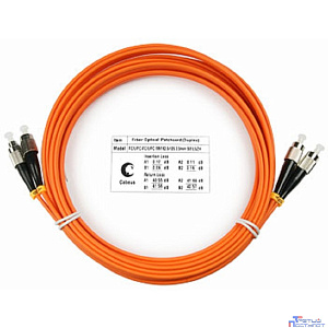 Cabeus FOP-62-FC-FC-10m Шнур оптический duplex FC-FC 62,5/125 mm 10м LSZH