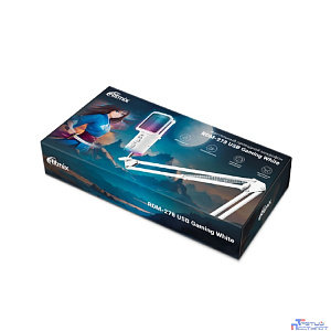 RITMIX RDM-278 USB Gaming White {Подключение  Type-C - USB A / Type-C, Jack 3,5 мм на наушники; размеры микрофона: 5 * 15* 5 см}