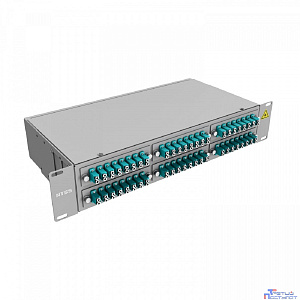 NTSS Кросс 19" NTSS PREMIUM, предсобранный 2U, 32 порта LC/UPC duplex, 50/125 мкм ОМ3, (розетки, сплайс 2шт, КДЗС, пигтейлы) NTSS-RFOB-PM-2U-32-2LC/U-503-SP1.5G1A