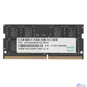 Apacer DDR4 SODIMM 16GB ES.16G2V.GNH PC4-21300, 2666MHz