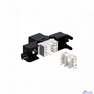 NTSS Розеточный модуль NTSS PREMIUM Keystone RJ45 UTP CAT6 180 градусов безинструментальный черный ver2 NTSS-KJ2-PM-UTP-RJ45-6-180-TL-BL