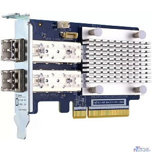 Сетевая карта/ QNAP QXP-16G2FC Dual-port Fiber Channel adapter, 2 x 16 Gb / s SFP +, PCIe Gen3 x8. For QTS OS ONLY