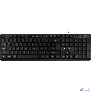 Defender Клавиатура Daily HB-162 RU,черный,104 кнопки +FN, 1.8м