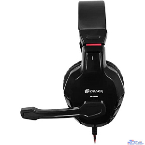 Oklick HS-L320G черный/красный{1.9м мониторы оголовье (NO-3000)} [359482]