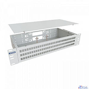 NTSS Кросс NTSS оптический 19'' укомплектованный 2U, 64 порта SC/UPC, 50/125 мкм (сплошная панель, сплайс-кассета 2шт, пигтейлы, КДЗС, адаптеры) серый RAL 7035 NTSS-RFOB-2U-64-SC/U-50-SP1.5G0AY