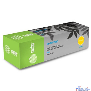 Картридж лазерный Cactus 106R01160 CS-PH7760C голубой бар.в компл. (25000стр.) для Xerox Phaser 7760/7760dn/7760dx/7760dxf