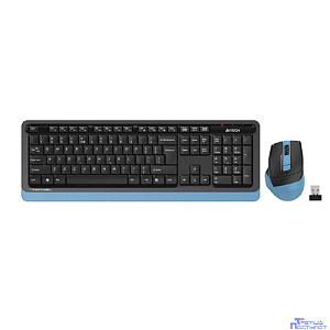 Комплект (клавиатура+мышь) A4TECH Fstyler FG1035, USB, беспроводной, черный [fg1035 navy blue]
