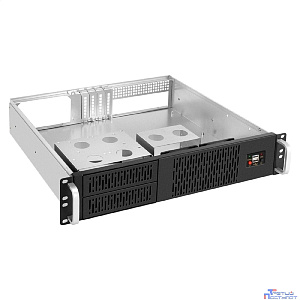 Exegate EX296160RUS Серверный корпус ExeGate Pro 2U400-02 <RM 19", высота 2U, глубина 400, без БП, USB>