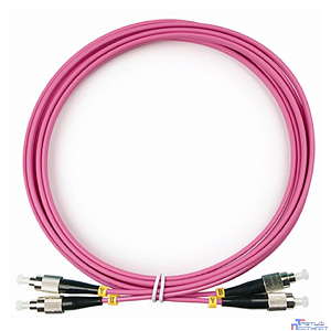 Cabeus FOP-50-OM4-FC-FC-3m Шнур оптический duplex FC-FC 50/125 mm OM4 3м LSZH