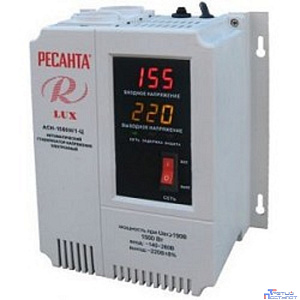 Ресанта АСН-1 500 Н/1-Ц 63/6/20 Стабилизатор Lux {220В±8%, Габариты 206х133х230, Вес 4,5кг}