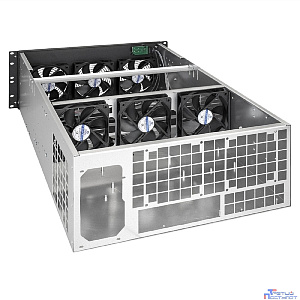 Exegate EX288960RUS Корпус для майнинга ExeGate Pro 8-650 <без БП, 2*USB, 6*fan 120мм, места под: 8 видеокарт, 1 БП>