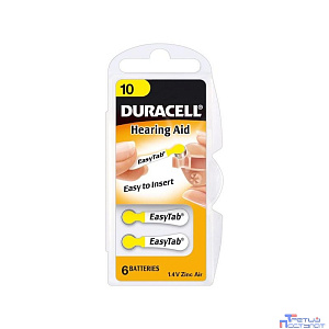 Duracell DA10/6BL Hearing Aid ZA10 (6 шт. в уп-ке)