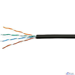 SkyNet Кабель UTP outdoor 4x2x0,51, медный, FLUKE TEST, кат.5e, однож., (305м) box, черный [CSP-UTP-4-CU-OUT-N]