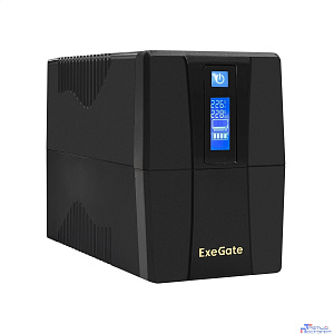 Exegate EP285478RUS ИБП ExeGate Power Smart ULB-850.LCD.AVR.EURO.RJ.USB <850VA/480W, LCD, AVR, 2 евророзетки, RJ45/11, USB, Black>