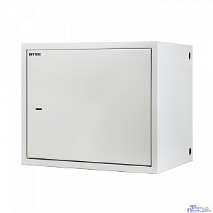 NTSS Шкаф настенный антивандальный распашной NTSS WAR 10U 600*500мм, 2 профиля 19, сварной, серый RAL 7035 NTSS-WAR10U6050