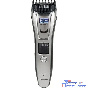 Машинка для стрижки Panasonic ER-GB80-S520 серебристый (насадок в компл:3шт)