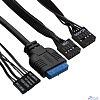 Exegate EX290173RUS Корпус Miditower ExeGate AA-440U (ATX, без БП, 2*USB+1*USB3.0, аудио, черный)