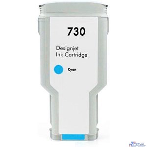 Струйный картридж NV Print 730 (NV-P2V68A) Cyan для HP DesignJet T1700, T1600, T2600 (300 мл)