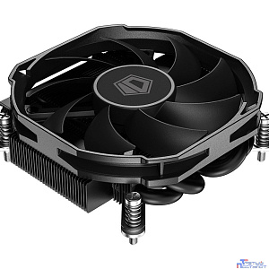 Cooler ID-Cooling IS-30i BLACK LGA1700/1200/115X низкопрофильный высота 30mm (36шт/кор, TDP 100W, PWM, 4 тепл.трубки прямого контакта, FAN 92mm) BOX