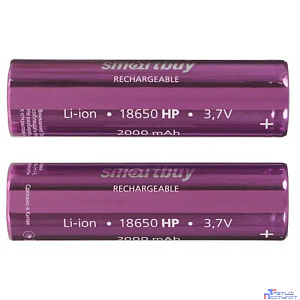 Smartbuy (SBBR-18650-2S2000HP) Аккумулятор высокотоковый Smartbuy LI18650-2000 mAh (50/400)(2шт. в уп-ке)
