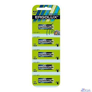 Ergolux LR23A BL-5 (A23-BP5, батарейка,12В) (5 шт. в уп-ке)