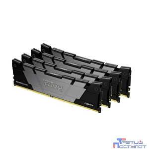 Память оперативная/ Kingston 64GB3200MT/s DDR4 CL16DIMM (Kit of4)1Gx8 FURYRenegadeBlack