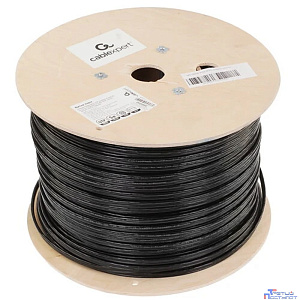 Cablexpert UPC-5051E-4-CU-OUTR Кабель Cablexpert (RU) UTP outdoor 4x2x0.51 на тросу, медный, кат.5e, однож., 305м, coil, черн