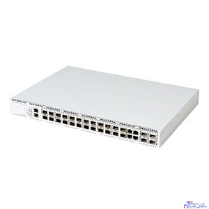 ELTEX MES3300-24F Ethernet-коммутатор 1 порт 10/100/1000BASE-T (OOB), 20 портов 1000BASE-X/100BASE-FX (SFP), 4 комбинированных порта 10/100/1000BASE-T/1000BASE-X/100BASE-FX, 4 порта 10GBA