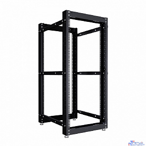 NTSS Стойка серверная NTSS OR двухрамная 52U 600-1000мм, комплект ножек, черный RAL 9005 NTSS-2POR52U/600-1000-BL
