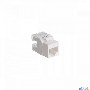 NTSS Модуль Keystone NTSS UTP RJ45 cat.6, 180 градусов, белый NTSS-KJ-UTP-RJ45-6-180-WT