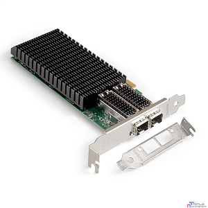 Exegate EX299018RUS Сетевой адаптер ExeGate EXE-MCX4-2SFP28 (PCI-E x8 v.3, порты 2x SFP28, Dual 25/10/1Gb/s, RDMA NIC Chipset Mellanox ConnectX-4)