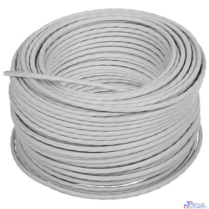 Cablexpert FPC-6057-4-CU/100 Кабель Cablexpert (RU) FTP indoor 4x2x0.57, медный, кат.6, однож., 100м, box, серый