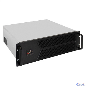Exegate EX298404RUS Серверный корпус ExeGate Pro 3U450-12 <RM 19", высота 3U, глубина 450, БП 1U-1000ADS, 2*USB>