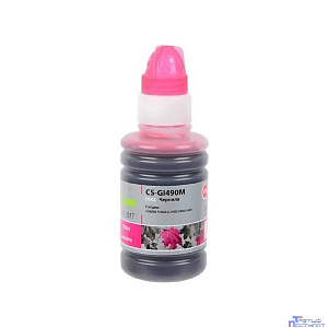 Cactus Чернила CS-GI490M для Canon Pixma G1400/G2400/G3400, пурпурный, 100мл