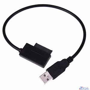 ORIENT UHD-304SL, USB 2.0 адаптер Slimline SATA для оптических приводов ноутбука, кабель подключения USB Type-A (33338)