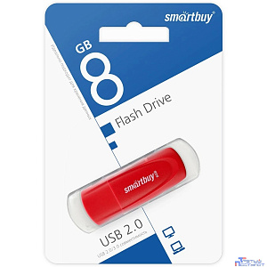 Smartbuy USB Drive 8GB Scout Red (SB008GB2SCR) UFD 2.0