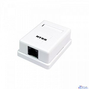 NTSS Компьютерная розетка NTSS PREMIUM настенная 1 порт RJ-45 UTP CAT5e NTSS-CS2-PM-UTP-1RJ45-5e
